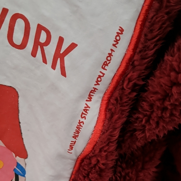 5/$45 Super Soft Cute Red Fluffy House Coat - Picture 6 of 7